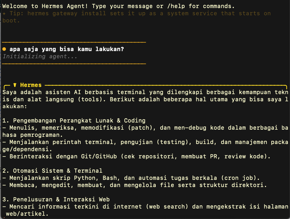 Install Hermes Agent di VPS Install Hermes Agent di VPS