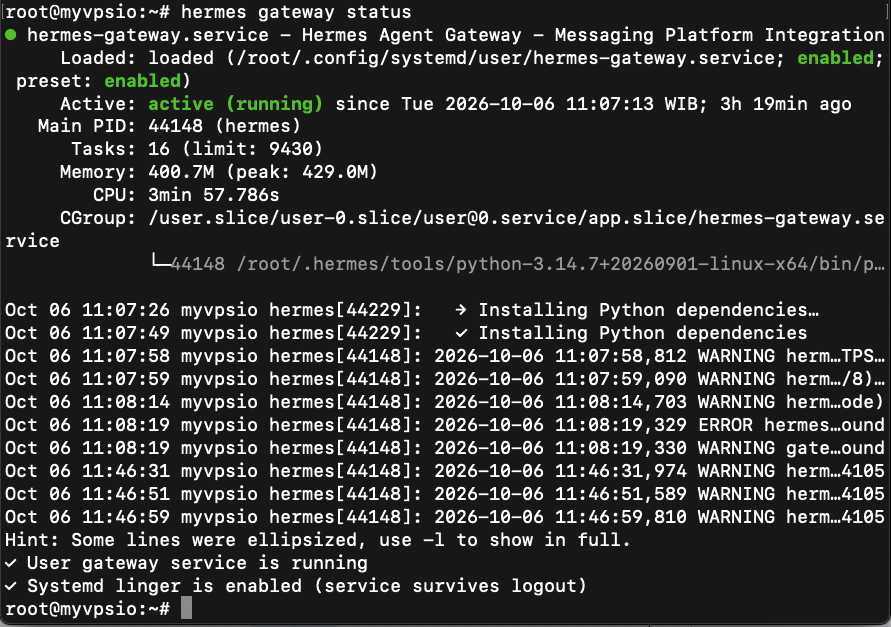 Install Hermes Agent di VPS Install Hermes Agent di VPS